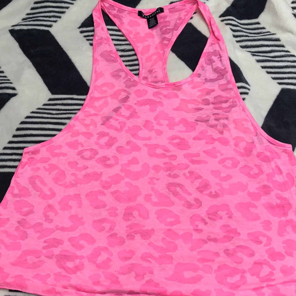 Cheetah print burnout workout tank